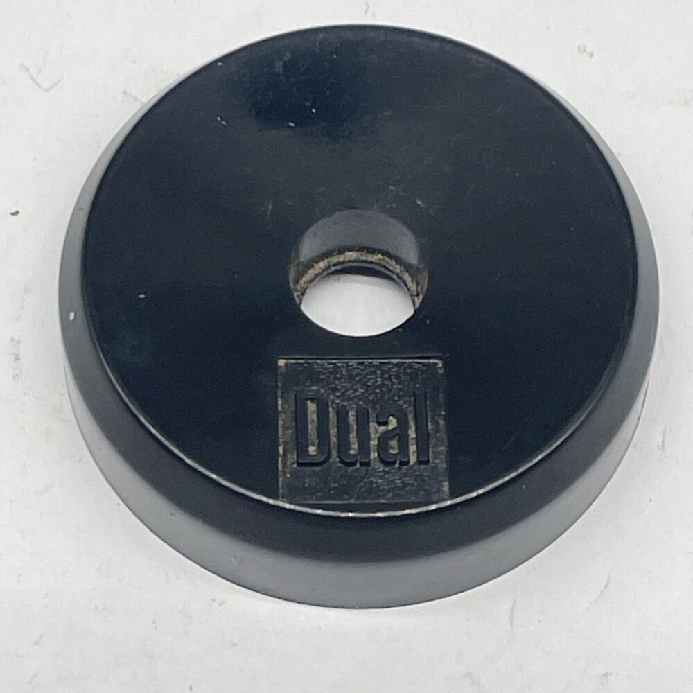 Vintage Dual Turntable 45 RPM Adapter Black Logo
